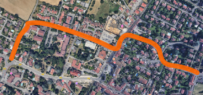 2025-03 Travaux rue de la grange Genas - Plan de travail 64 Travaux rue de la grange Genas